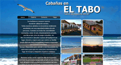 Desktop Screenshot of cabanaseltabo.cl